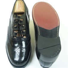 Men's Ghillies Brogues - Leather Upper with Stitched Sole